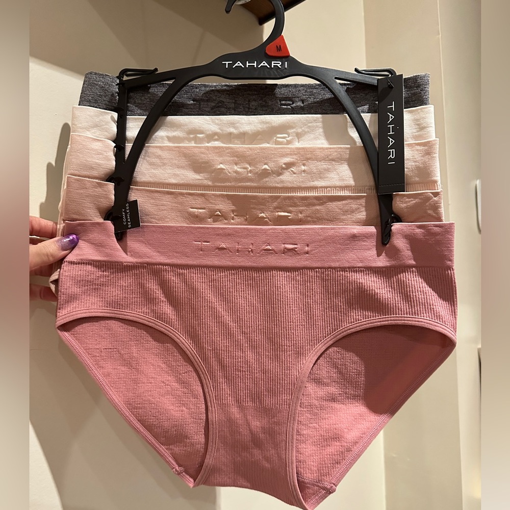 5Pk Tahari Rib Seamless Hipsters